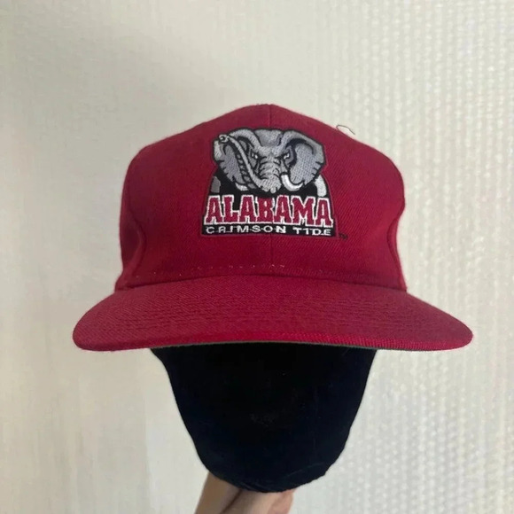 Alabama Crimson Tide Other - Vintage Alabama Crimson Tide Snapback Cap With Elephant Logo Adjustable 90s